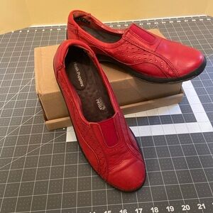 Italian Shoemakers Red Flats for Women